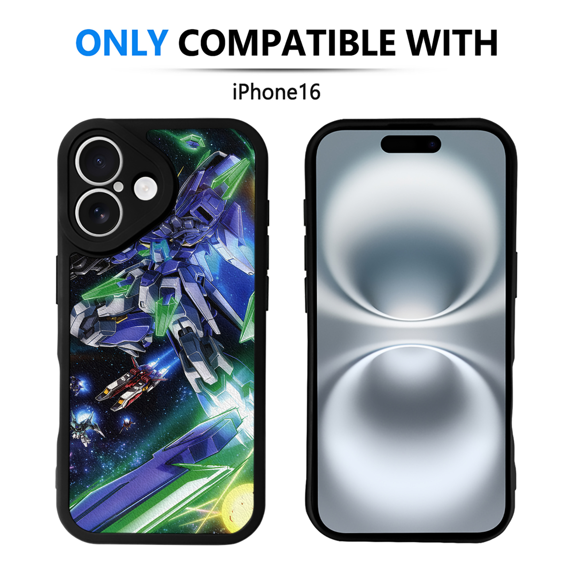 （画像用） 機動戦士ガンダム Mobile Suit Gundam 【iPhone 16シリーズ対応】シリコンスマホケース（レザー調） 材質：シリコン